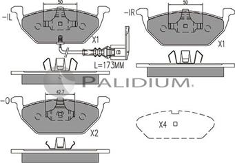 Ashuki P1-1001 - Brake Pad Set, disc brake car-mod.net