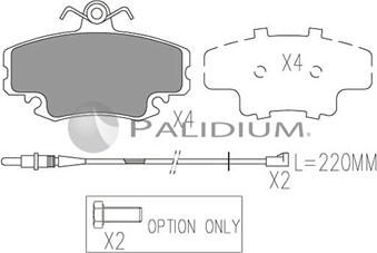 Ashuki P1-1003 - Brake Pad Set, disc brake car-mod.net