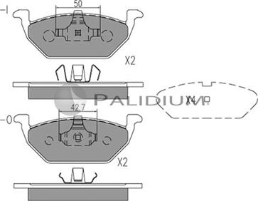 Ashuki P1-1002 - Brake Pad Set, disc brake car-mod.net