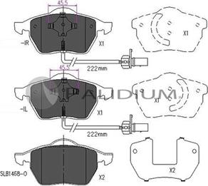 Ashuki P1-1014 - Brake Pad Set, disc brake car-mod.net