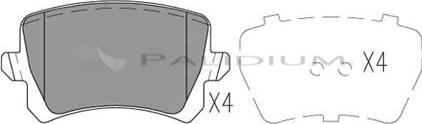 Ashuki P1-1087 - Brake Pad Set, disc brake car-mod.net