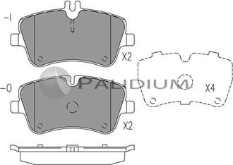 Ashuki P1-1039 - Brake Pad Set, disc brake car-mod.net