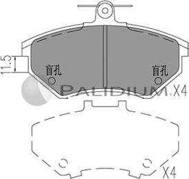 Ashuki P1-1035 - Brake Pad Set, disc brake car-mod.net
