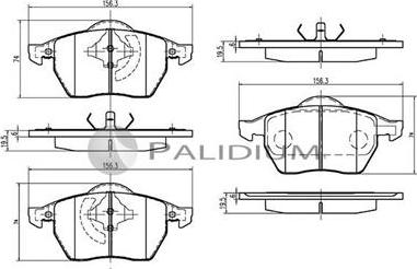 Ashuki P1-1025 - Brake Pad Set, disc brake car-mod.net