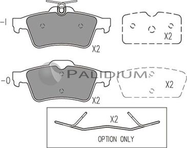 Ashuki P1-1021 - Brake Pad Set, disc brake car-mod.net