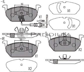 Ashuki P1-1191 - Brake Pad Set, disc brake car-mod.net