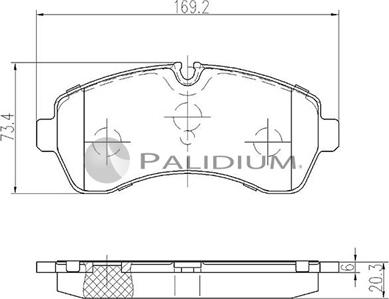 Ashuki P1-1146 - Brake Pad Set, disc brake car-mod.net
