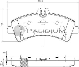 Ashuki P1-1142 - Brake Pad Set, disc brake car-mod.net