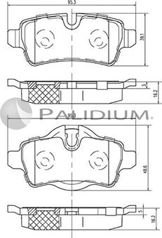 Ashuki P1-1147 - Brake Pad Set, disc brake car-mod.net