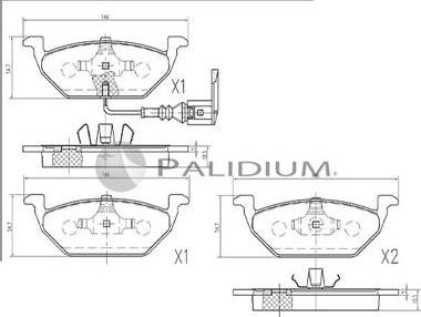 Ashuki P1-1105 - Brake Pad Set, disc brake car-mod.net