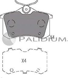 Ashuki P1-1106 - Brake Pad Set, disc brake car-mod.net