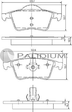 Ashuki P1-1110 - Brake Pad Set, disc brake car-mod.net