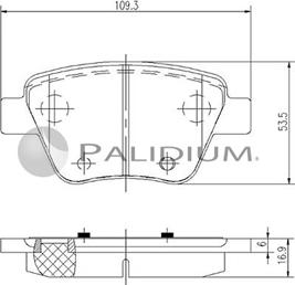 Ashuki P1-1185 - Brake Pad Set, disc brake car-mod.net