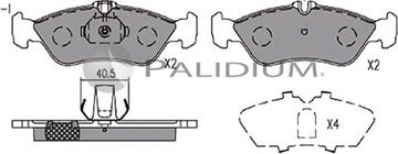 Ashuki P1-1134 - Brake Pad Set, disc brake car-mod.net