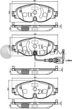 Ashuki P1-1133 - Brake Pad Set, disc brake car-mod.net