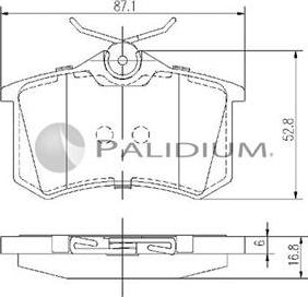 Ashuki P1-1121 - Brake Pad Set, disc brake car-mod.net