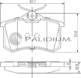 Ashuki P1-1172 - Brake Pad Set, disc brake car-mod.net