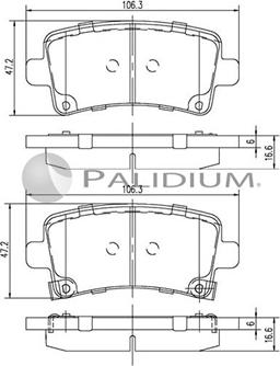 Ashuki P1-1245 - Brake Pad Set, disc brake car-mod.net