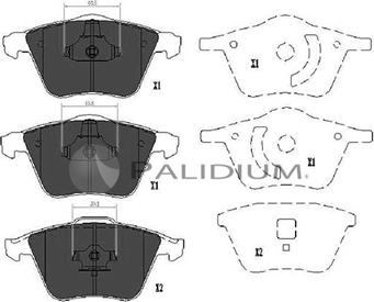 Ashuki P1-1224 - Brake Pad Set, disc brake car-mod.net