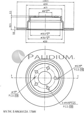 Ashuki P330-104 - Brake Disc car-mod.net