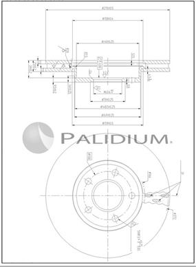 Ashuki P330-255 - Brake Disc car-mod.net