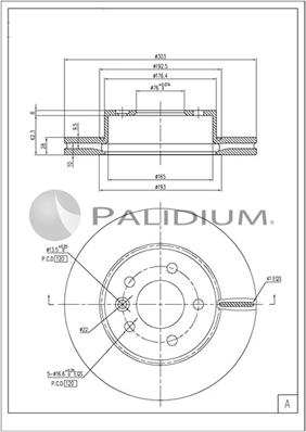 Ashuki P330-266 - Brake Disc car-mod.net