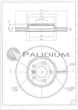 Ashuki P330-260 - Brake Disc car-mod.net