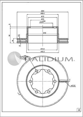 Ashuki P331-148 - Brake Disc car-mod.net