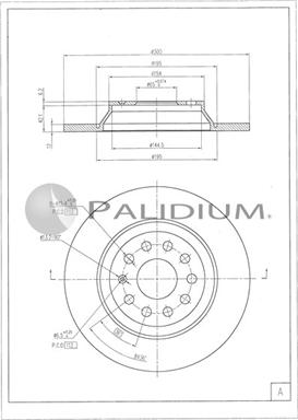 Ashuki P331-135 - Brake Disc car-mod.net