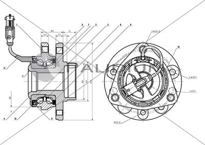 Ashuki PAL6-2033 - Bearing Kit, wheel hub car-mod.net