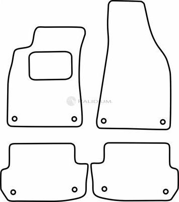 Ashuki PAL18-5037 - Floor Mat Set car-mod.net