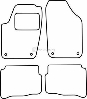 Ashuki PAL18-1836 - Floor Mat Set car-mod.net
