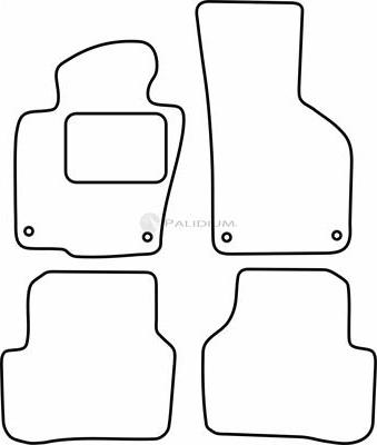 Ashuki PAL18-1825 - Floor Mat Set car-mod.net