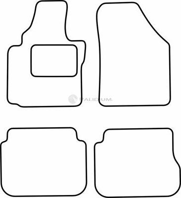 Ashuki PAL18-1784 - Floor Mat Set car-mod.net