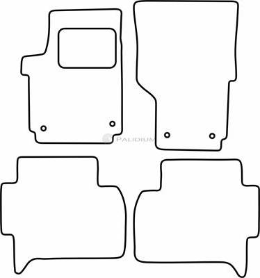 Ashuki PAL18-1778 - Floor Mat Set car-mod.net
