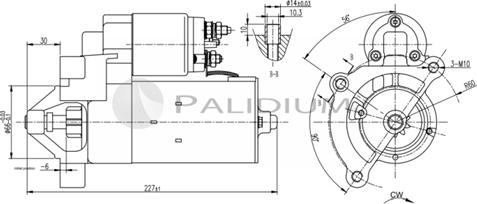 Ashuki PAL17-1010 - Starter car-mod.net