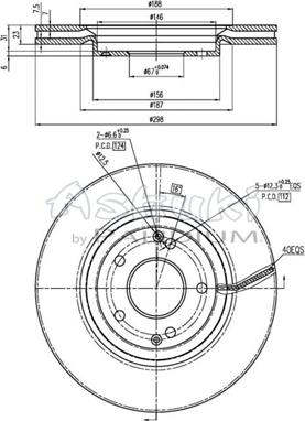 Ashuki SY606-24 - Brake Disc car-mod.net