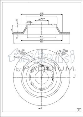 Ashuki SY606-25 - Brake Disc car-mod.net
