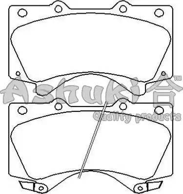 Ashuki T112-92 - Brake Pad Set, disc brake car-mod.net
