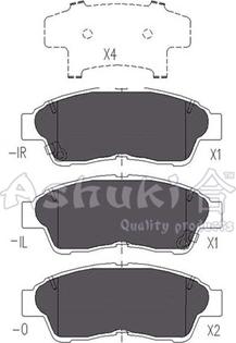Ashuki T112-15 - Brake Pad Set, disc brake car-mod.net