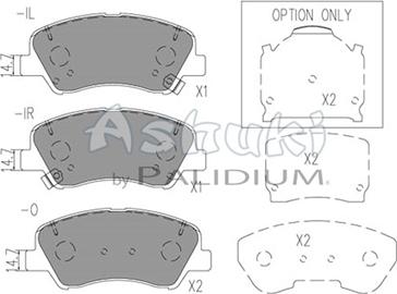 Ashuki Y029-59 - Brake Pad Set, disc brake car-mod.net