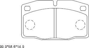 Asimco KD9733 - Brake Pad Set, disc brake car-mod.net
