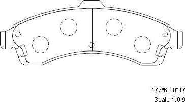 Asimco KD6303 - Brake Pad Set, disc brake car-mod.net