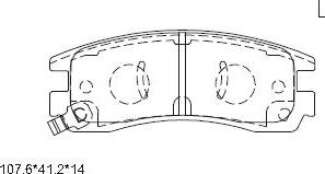 Asimco KD6719 - Brake Pad Set, disc brake car-mod.net