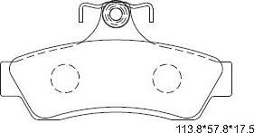 Asimco KD6716 - Brake Pad Set, disc brake car-mod.net