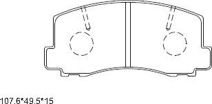 Asimco KD6712 - Brake Pad Set, disc brake car-mod.net