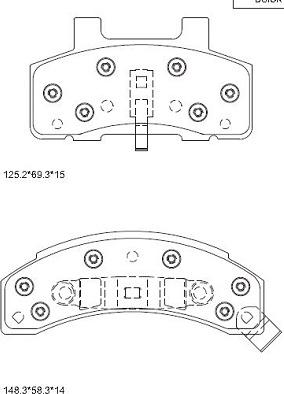 Asimco KD6733 - Brake Pad Set, disc brake car-mod.net