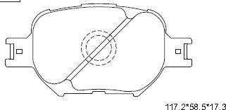 Asimco KD2607 - Brake Pad Set, disc brake car-mod.net