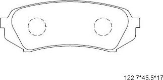 Asimco KD2755 - Brake Pad Set, disc brake car-mod.net