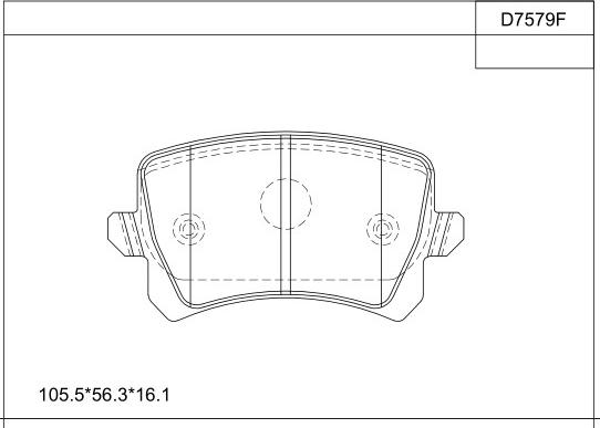 Asimco KD7579F - Brake Pad Set, disc brake car-mod.net